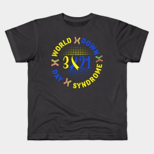 World Down Syndrome Day 321 Awareness Support Kids T-Shirt